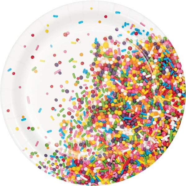 Creative Converting SPRINKLES LUNCH PLATE, 8PK 755095